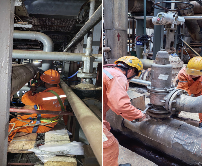 爭分奪秒搶進度  顧全大局做先鋒——記設(shè)備制造安裝工程處安全閥作業(yè)組(圖1)