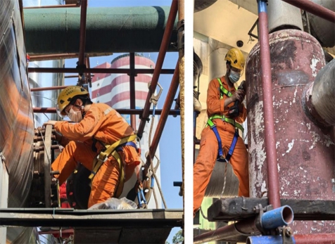 弘旭團(tuán)總支青年突擊隊(duì)“戰(zhàn)高溫，斗酷暑”